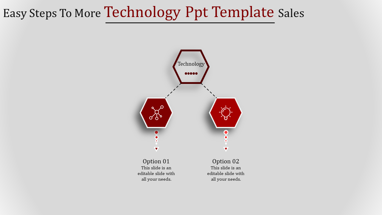 technology ppt template-Easy Steps To More Technology Ppt Template Sales-2-Red